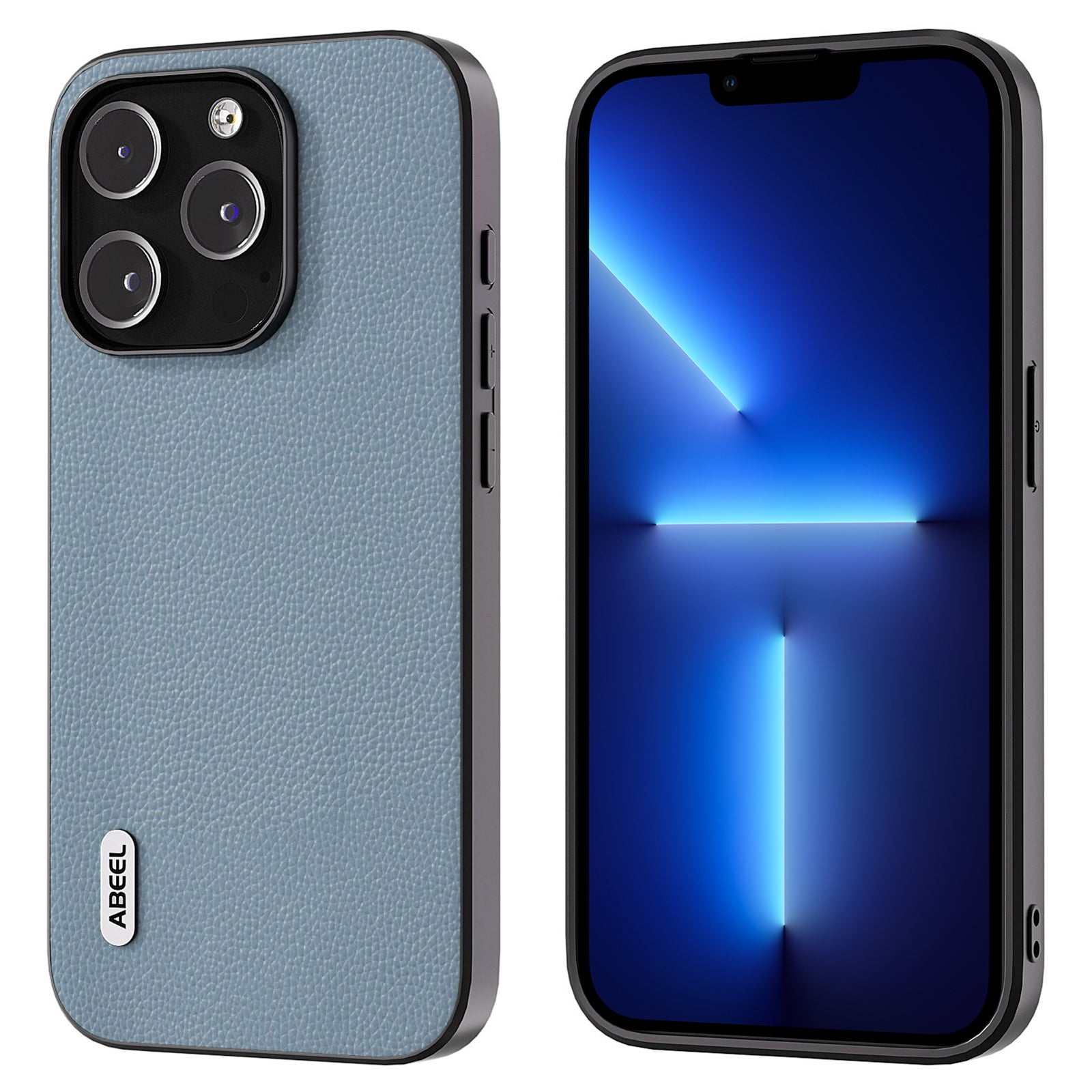 ABEEL Til iPhone 13 Pro Litchi Texture Ultra Thin Case Cowhide Læder Coated PC TPU beskyttende telefoncover ABEEL Til iPhone 13 Pro Litchi Texture Ultra Thin Case Cowhide Læder Coated PC TPU beskyttende telefoncover